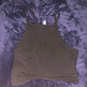 Black H&M crop top
